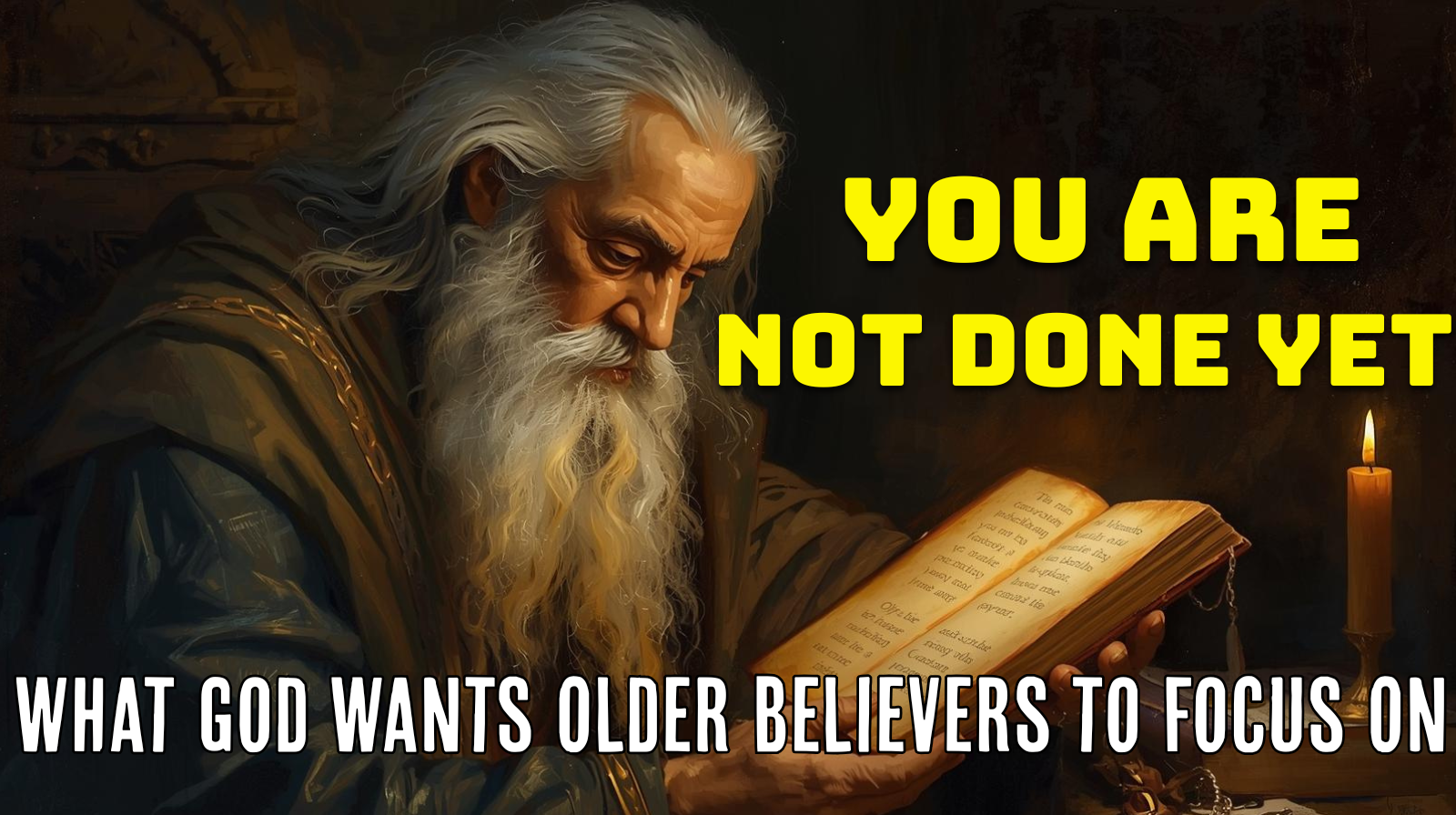 You Are Not Done Yet: What God Wants Older Believers to Focus On