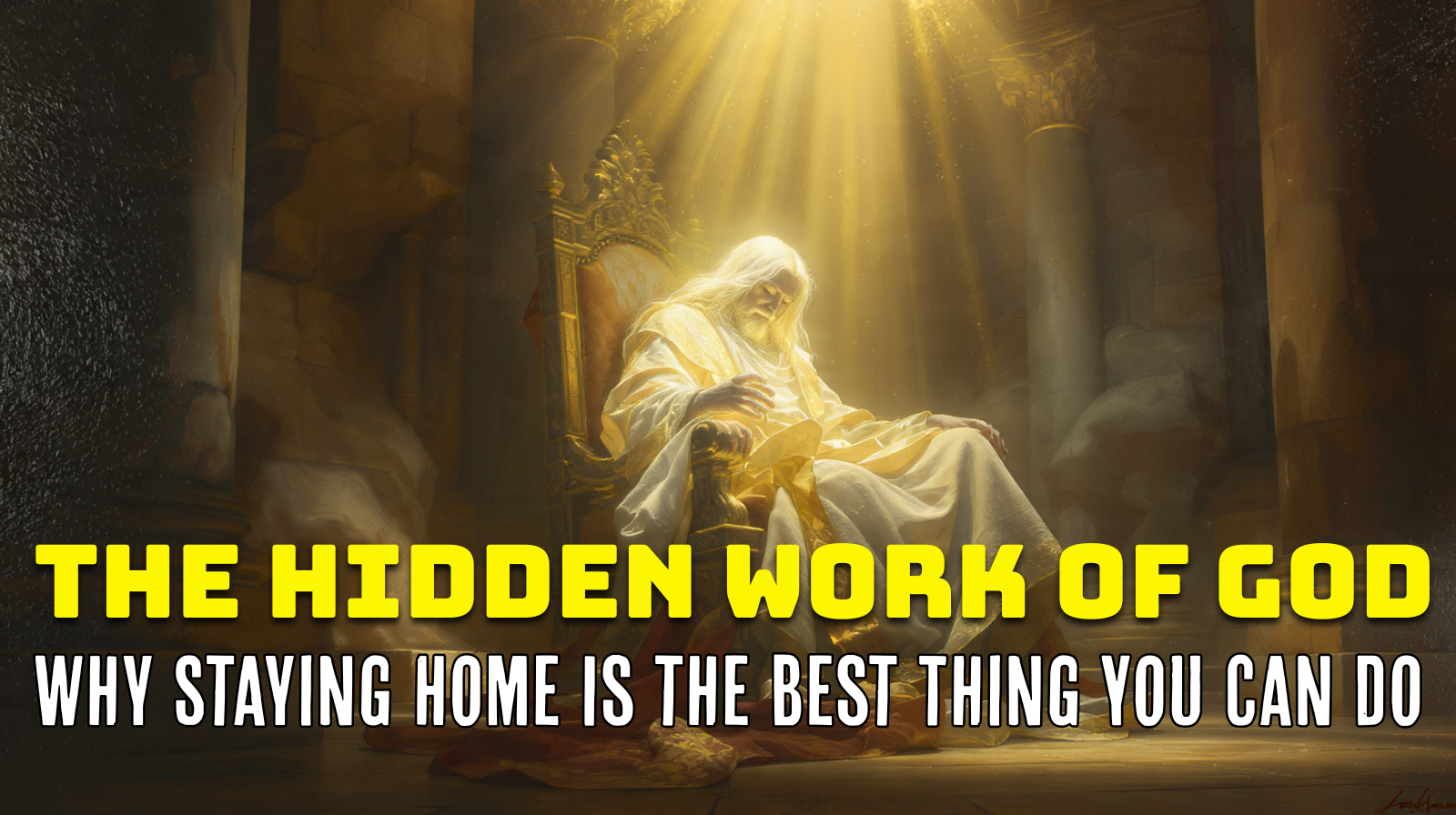 The Hidden Work of God: Why Staying Home Is the Best Thing You Can Do